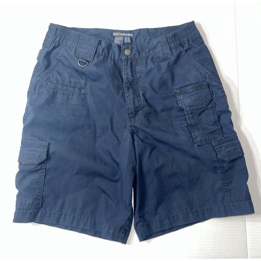 5.11 Tactical Shorts Mens 32 Blue Taclite Pro Ripstop Cargo Tactical Utility